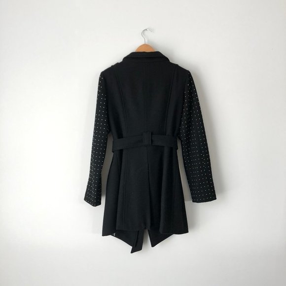 Guess Black Coat with Silver Beads - Picture 7 of 8